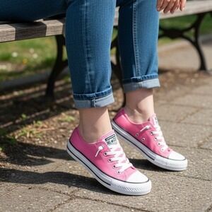 Converse Sneakers - Pink/White - Women's‎ 6 NEW